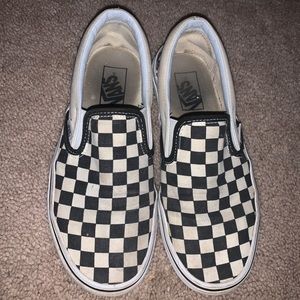 Checkered Vans women’s size 8